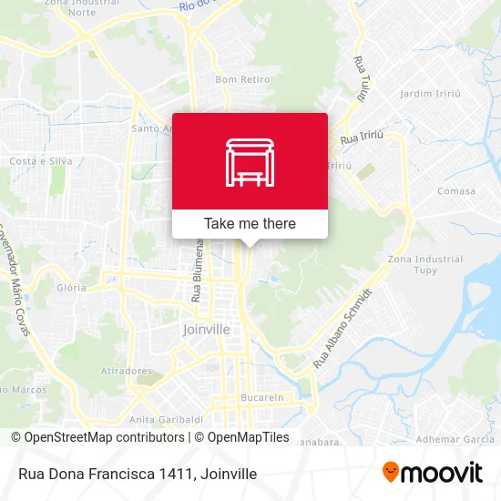 Rua Dona Francisca 1411 map