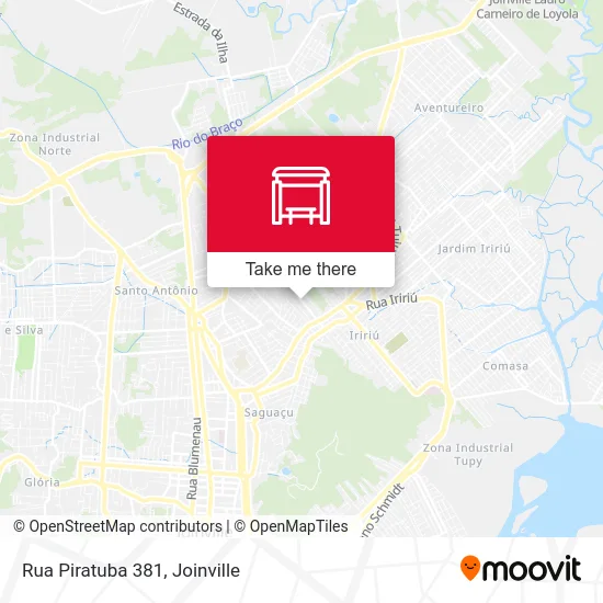Rua Piratuba 381 map