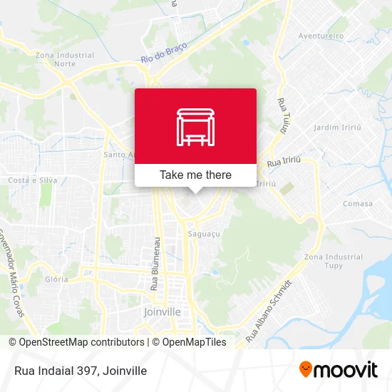 Rua Indaial 397 map