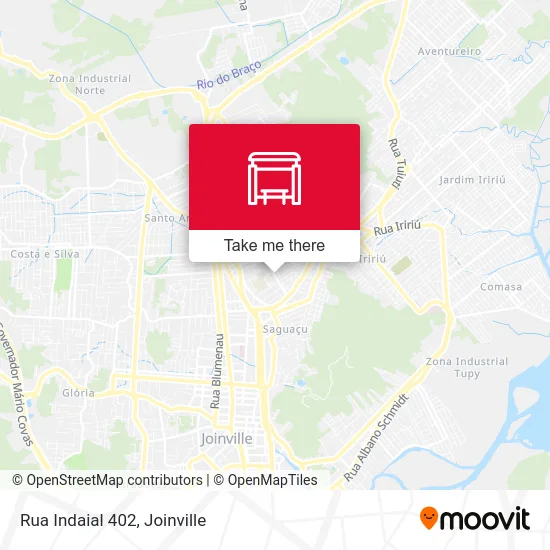 Rua Indaial 402 map