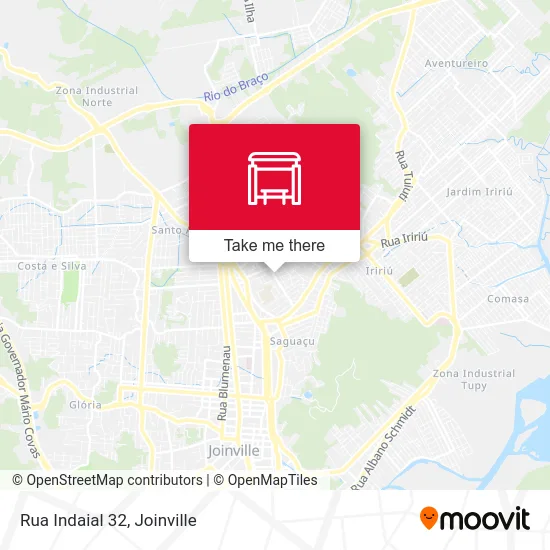 Rua Indaial 32 map