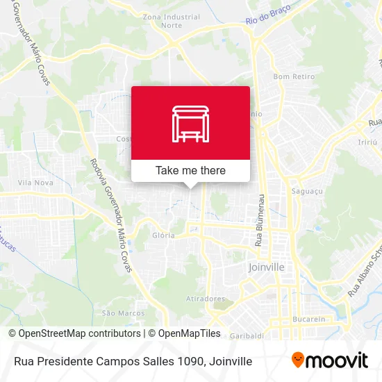 Rua Presidente Campos Salles 1090 map