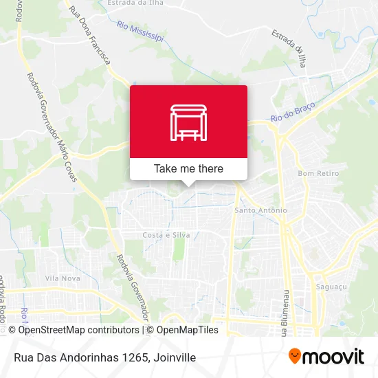 Rua Das Andorinhas 1265 map
