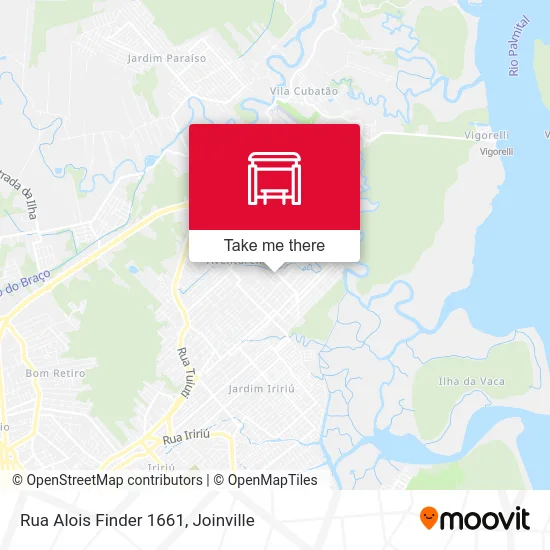 Rua Alois Finder 1661 map