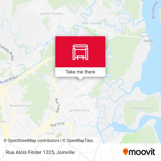 Rua Alois Finder 1325 map