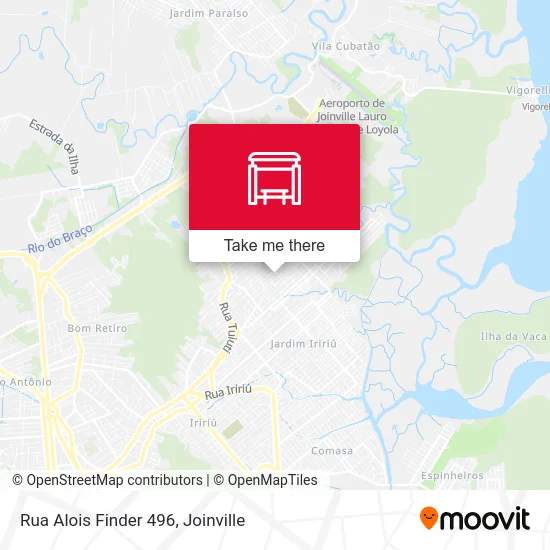 Rua Alois Finder 496 map