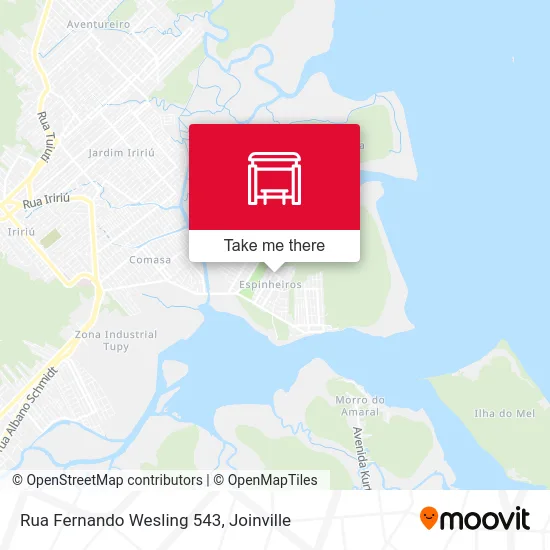 Rua Fernando Wesling 543 map