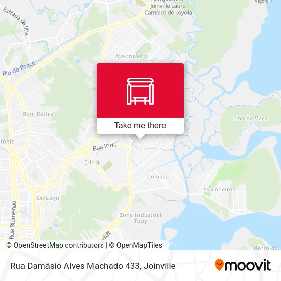 Rua Damásio Alves Machado 433 map