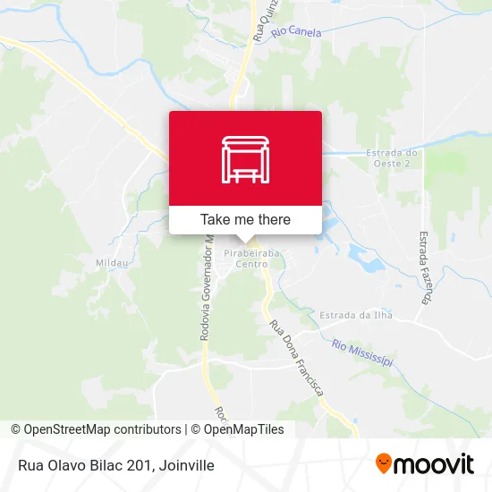 Rua Olavo Bilac 201 map