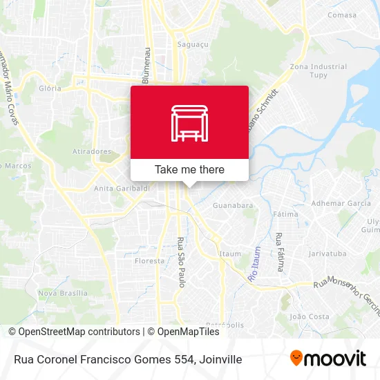Rua Coronel Francisco Gomes 554 map