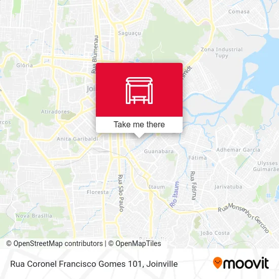 Rua Coronel Francisco Gomes 101 map