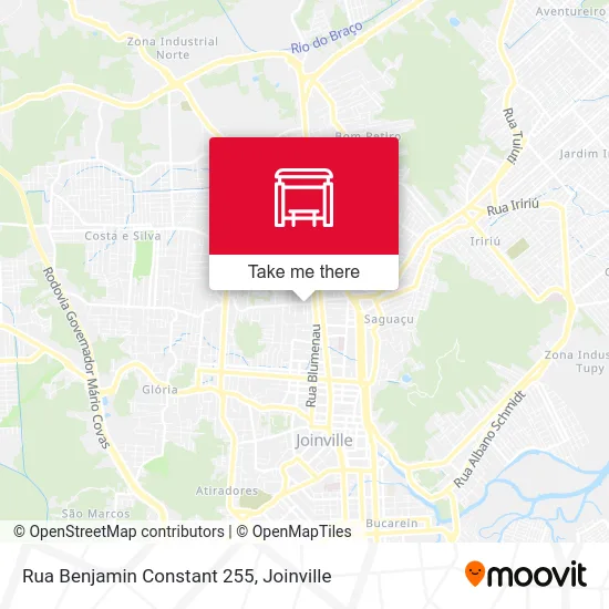 Rua Benjamin Constant 255 map