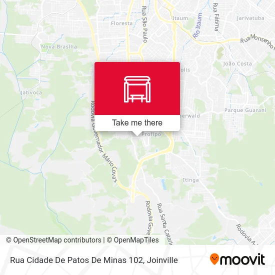 Rua Cidade De Patos De Minas 102 map