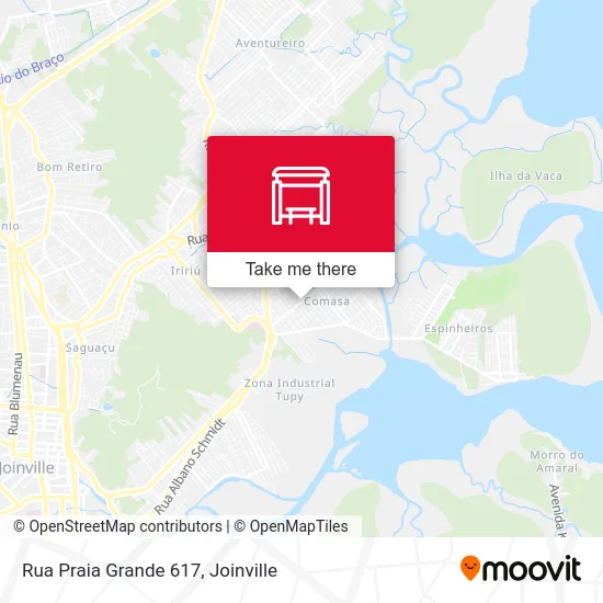 Rua Praia Grande 617 map