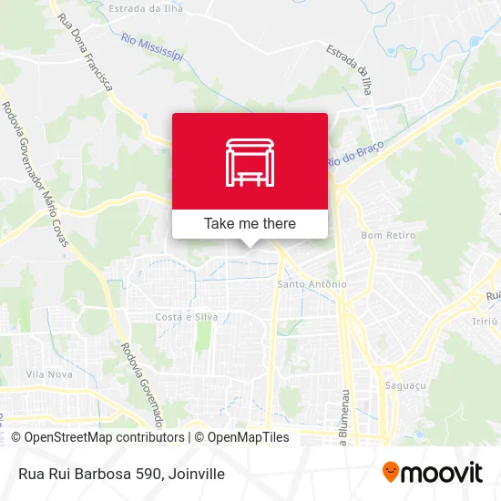 Rua Rui Barbosa 590 map