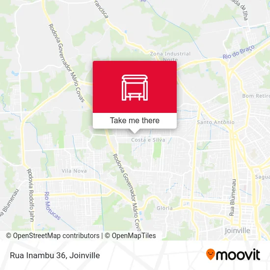 Rua Inambu 36 map