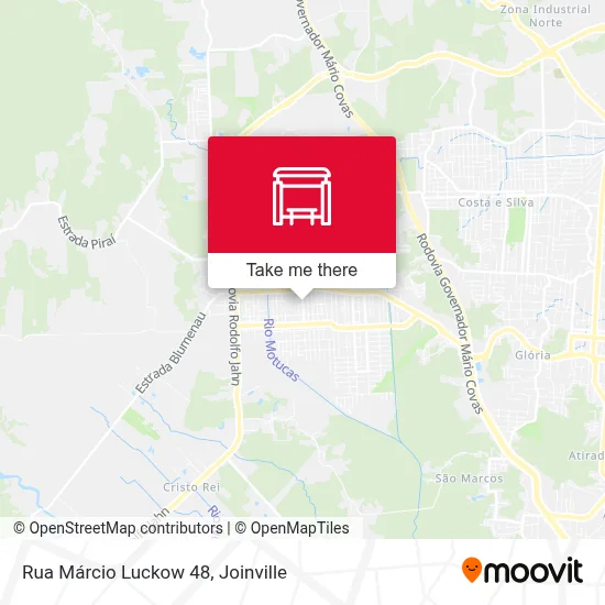 Rua Márcio Luckow 48 map