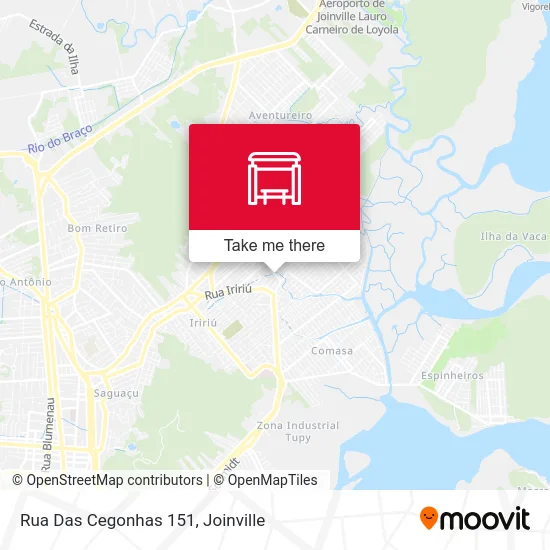 Rua Das Cegonhas 151 map