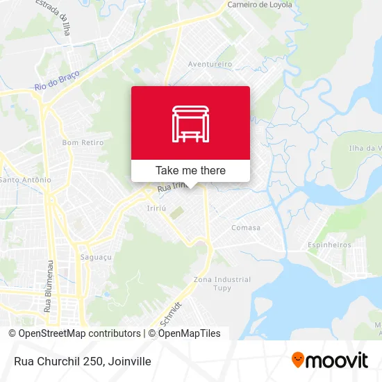 Rua Churchil 250 map