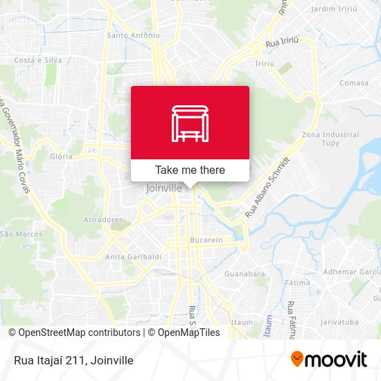 Rua Itajaí 211 map