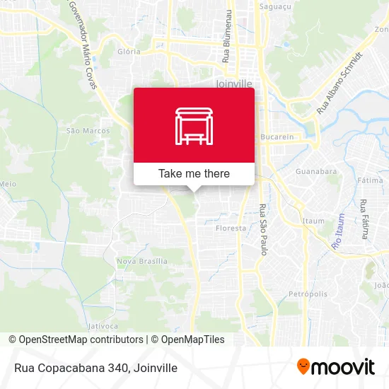 Rua Copacabana 340 map