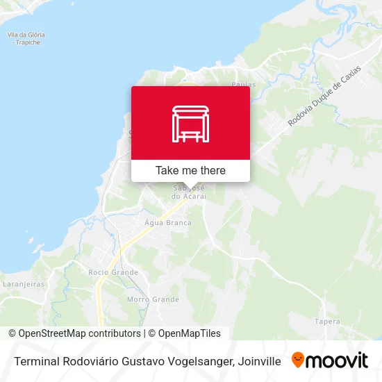 Mapa Terminal Rodoviário Gustavo Vogelsanger