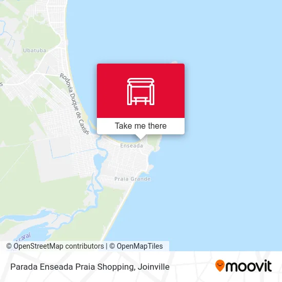 Parada Enseada Praia Shopping map