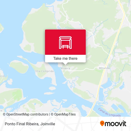 Ponto Final Ribeira map
