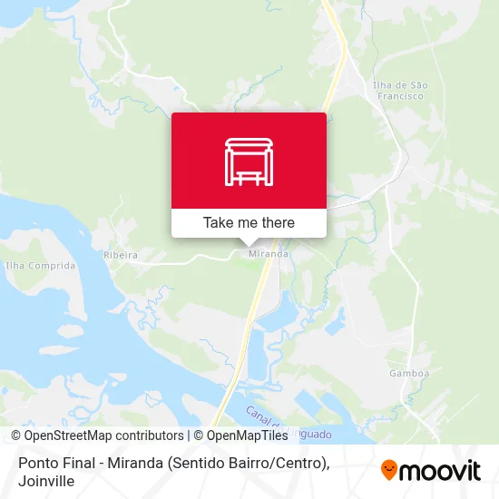 Ponto Final - Miranda (Sentido Bairro / Centro) map