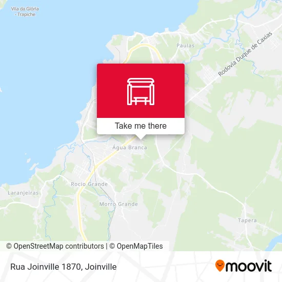 Rua Joinville 1870 map