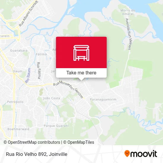 Rua Rio Velho 892 map