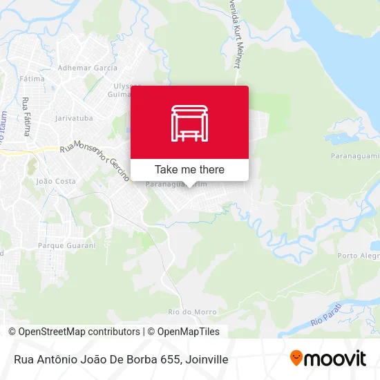 Rua Antônio João De Borba 655 map