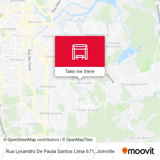 Rua Lysandro De Paula Santos Lima 671 map