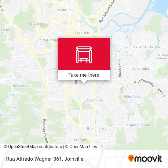 Rua Alfredo Wagner 361 map