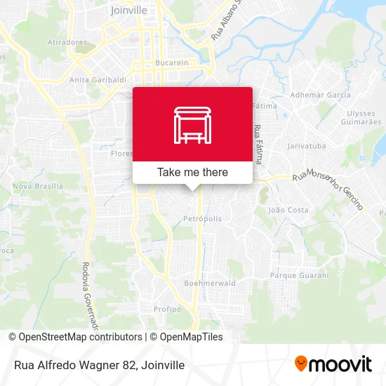 Rua Alfredo Wagner 82 map