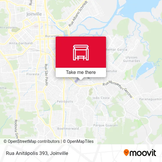 Rua Anitápolis 393 map