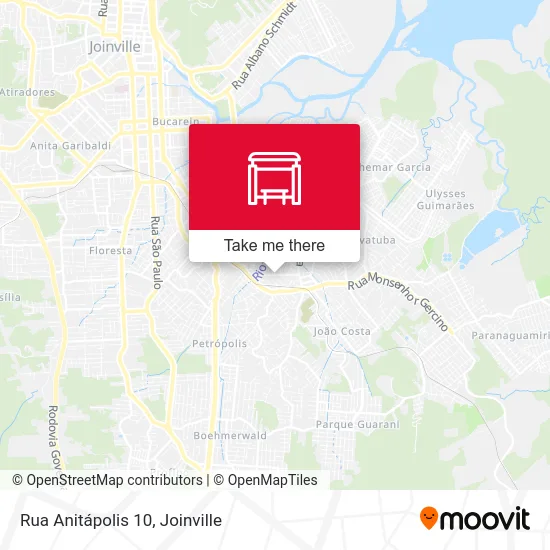 Rua Anitápolis 10 map