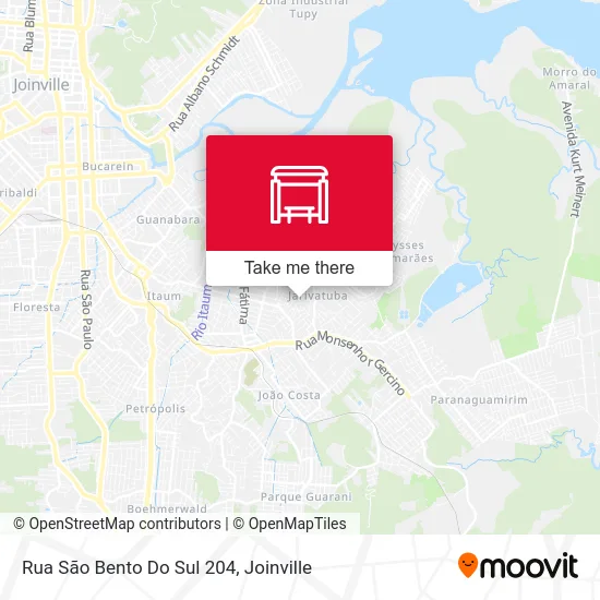 Rua São Bento Do Sul 204 map