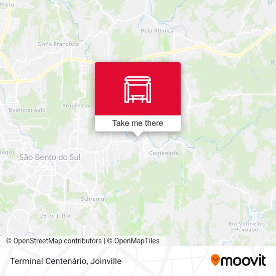 Terminal Centenário map