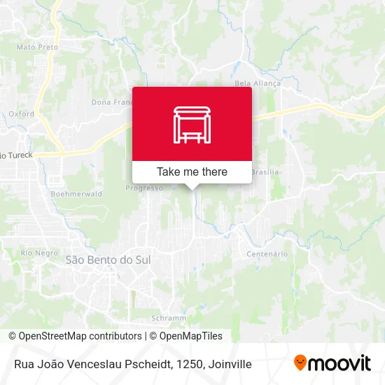 Rua João Venceslau Pscheidt, 1250 map