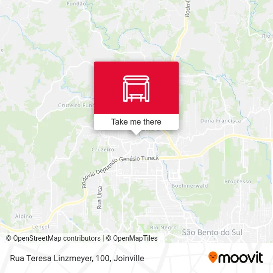 Rua Teresa Linzmeyer, 100 map