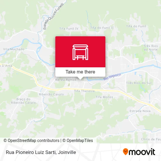 Rua Pioneiro Luiz Sarti map