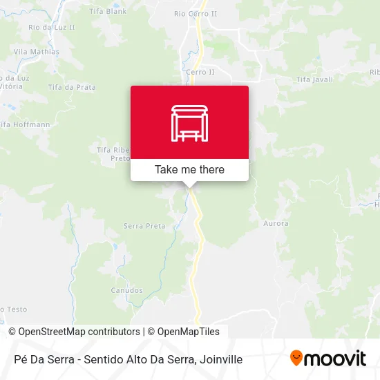 Mapa Pé Da Serra - Sentido Alto Da Serra