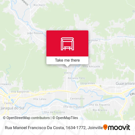 Rua Manoel Francisco Da Costa, 1634-1772 map