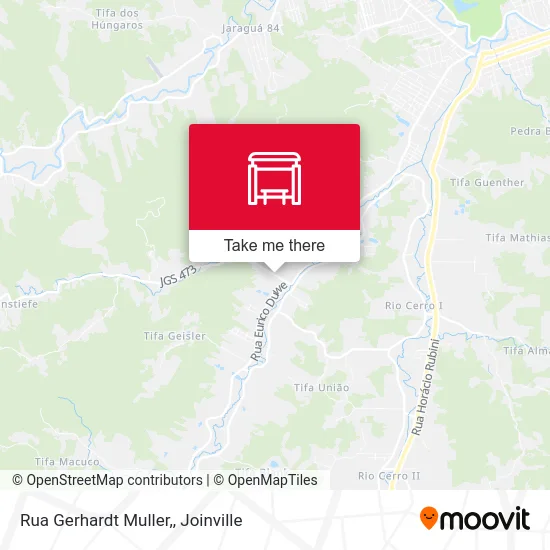Rua Gerhardt Muller, map