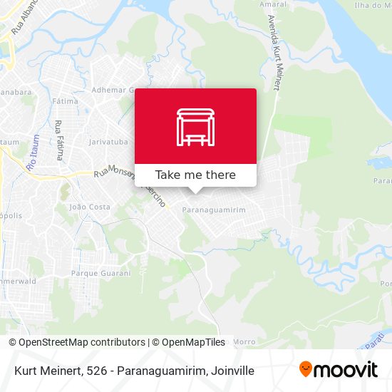 Kurt Meinert, 526 - Paranaguamirim map