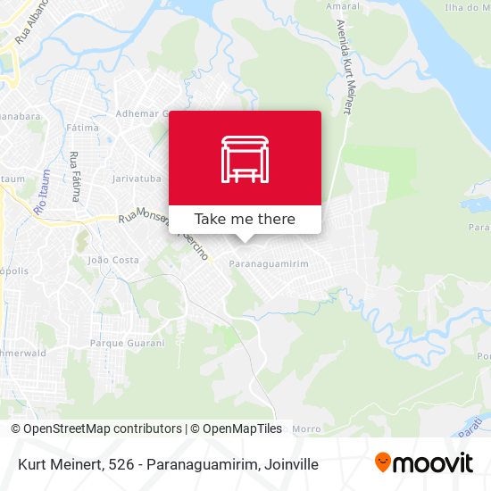 Kurt Meinert, 526 - Paranaguamirim map