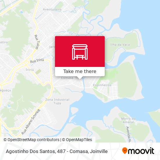 Agostinho Dos Santos, 487 - Comasa map