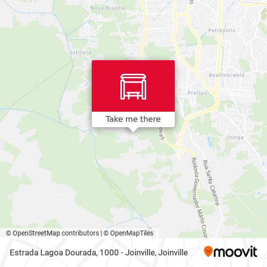 Estrada Lagoa Dourada, 1000 - Joinville map