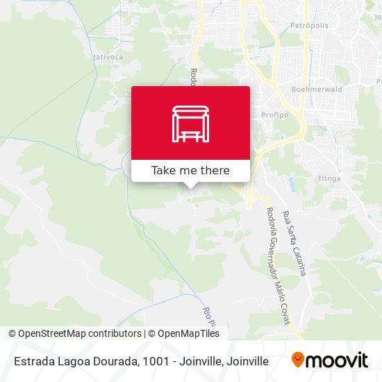 Estrada Lagoa Dourada, 1001 - Joinville map